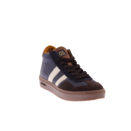 Hip high shoes blue