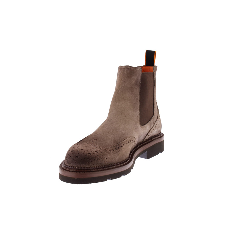 Santoni hoge schoenen taupe 3
