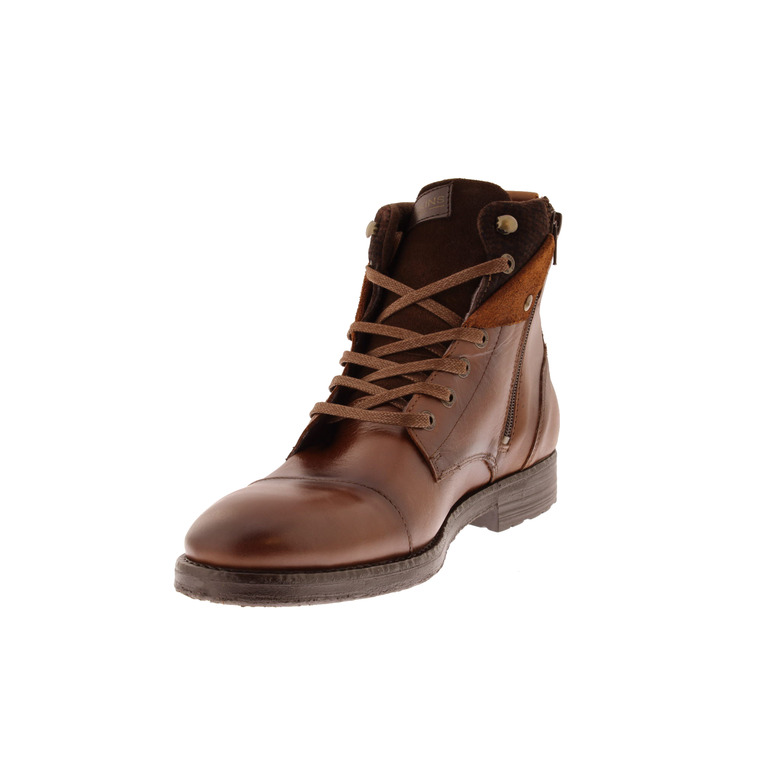Redskins hoge schoenen cognac 3