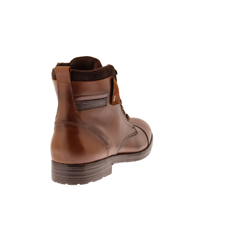 Redskins hoge schoenen cognac 4