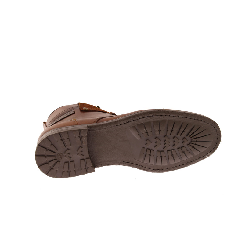 Redskins hoge schoenen cognac 5