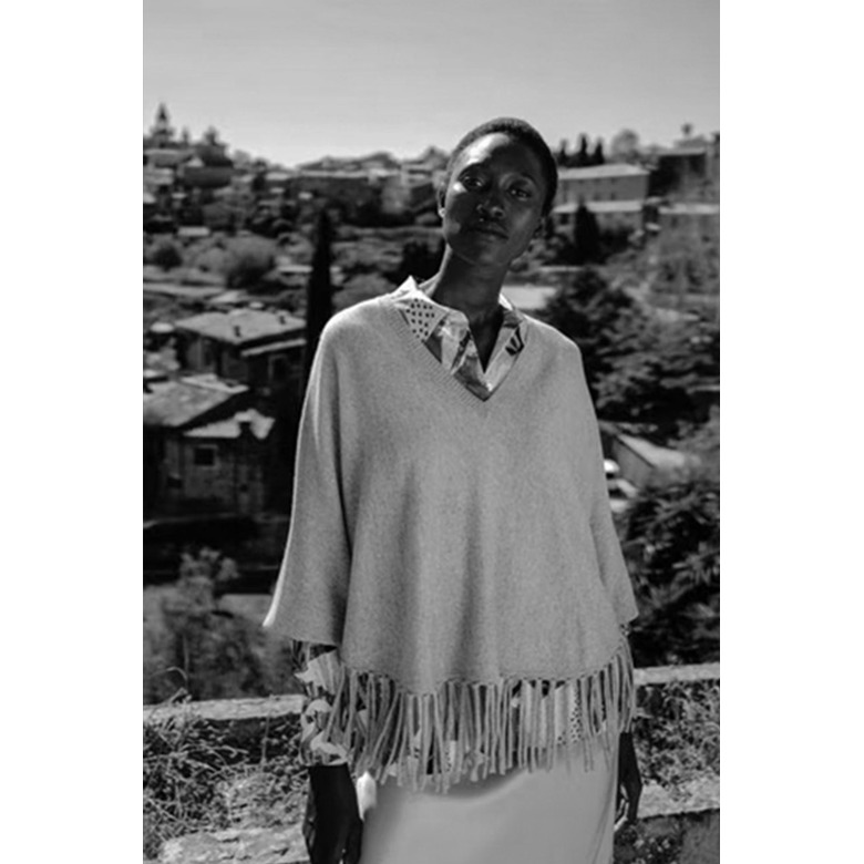 Herzen's Angelegenheit poncho bordeaux 2