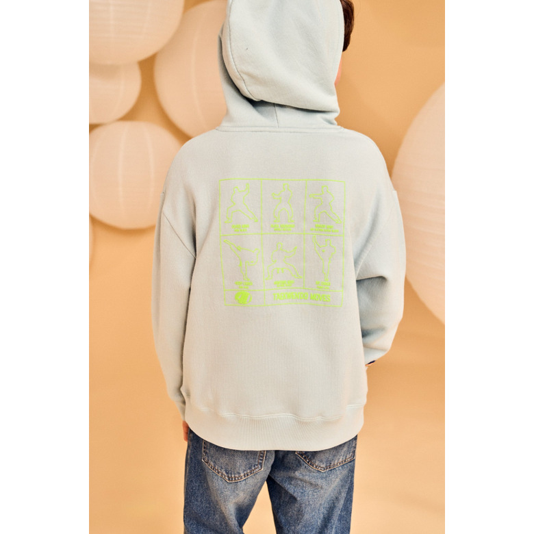 American Outfitters hoodie bleu 3