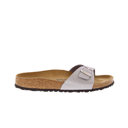 Birkenstock slippers zilver