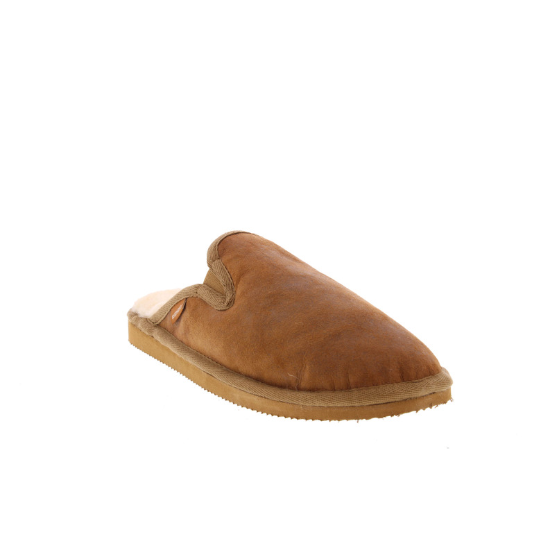Shepherd pantoffels cognac 2