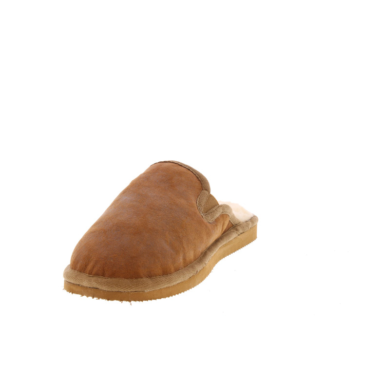 Shepherd pantoffels cognac 3