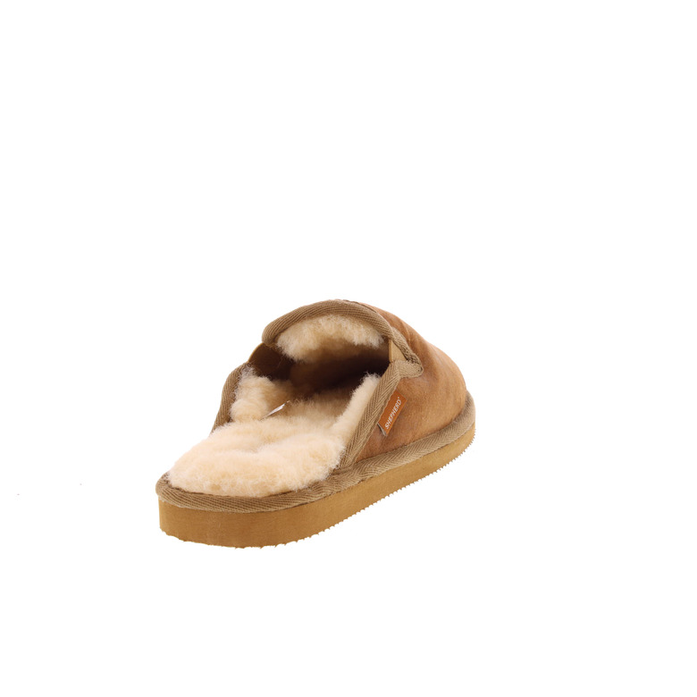Shepherd pantoffels cognac 4