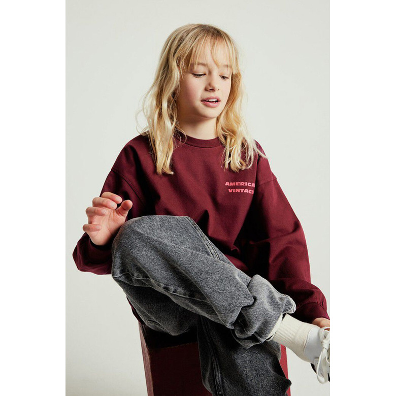 American Vintage t-shirt bordeaux 3