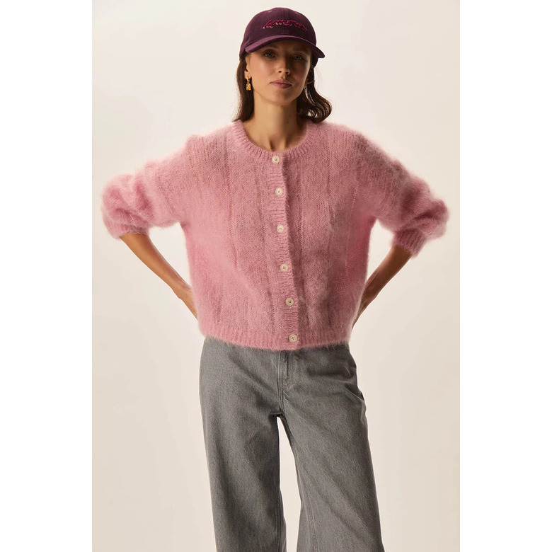 Des Petits Hauts cardigan roze 2