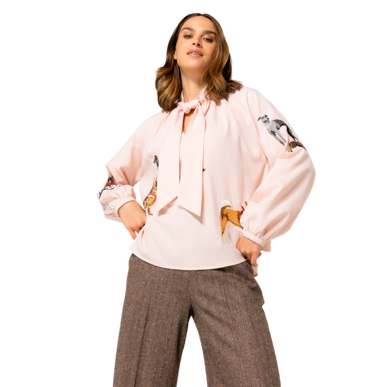 Caroline Biss bluse beige 3