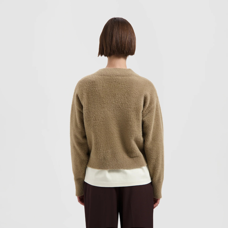 Olaf Hussein cardigan camel 3