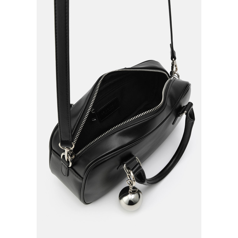 Seidenfelt handtasche schwarz 4