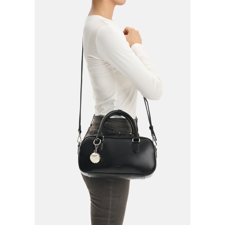 Seidenfelt handtasche schwarz 5