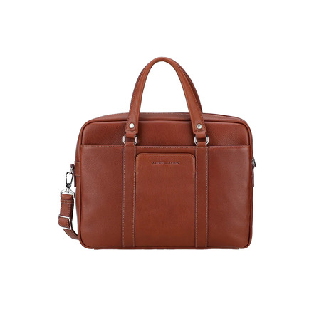 Arthur & Aston briefcase cognac