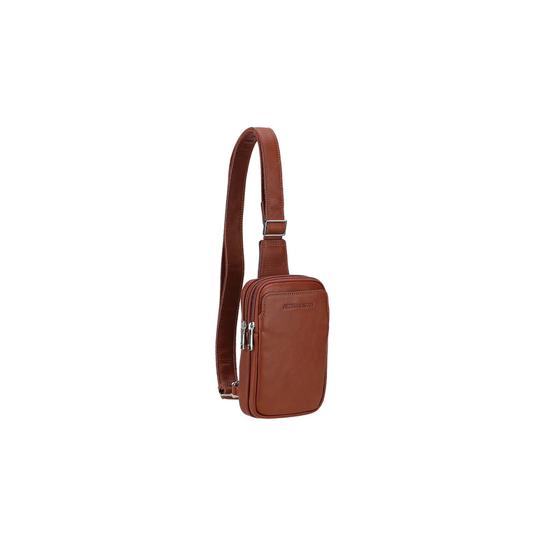 Arthur & Aston crossbody cognac 2