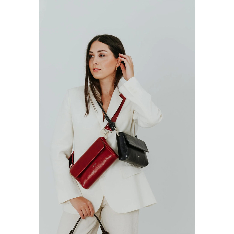 Ann Kurz crossbody bordeaux 2