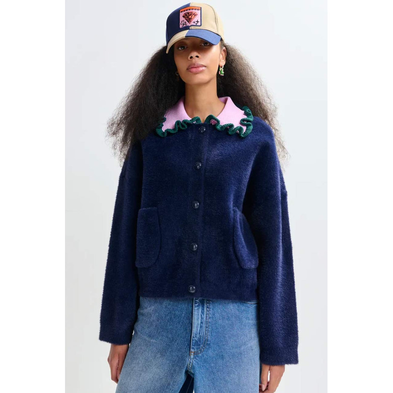 Essentiel cardigan blue 2