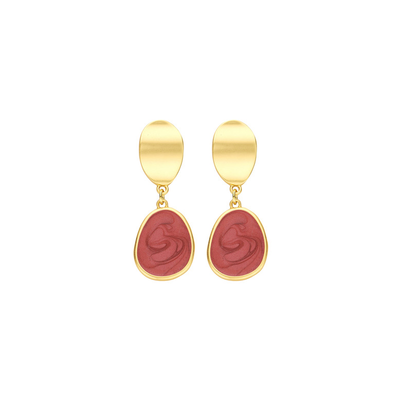 Les Cordes boucles d'oreilles rose 1
