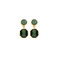 Les Cordes boucles d'oreilles vert