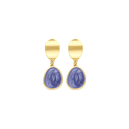 Les Cordes boucles d'oreilles bleu
