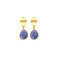Les Cordes boucles d'oreilles bleu