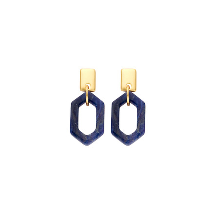 Les Cordes earrings blue