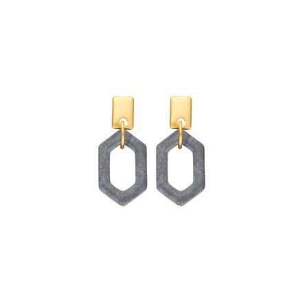 Les Cordes earrings grey
