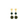 Les Cordes boucles d'oreilles vert