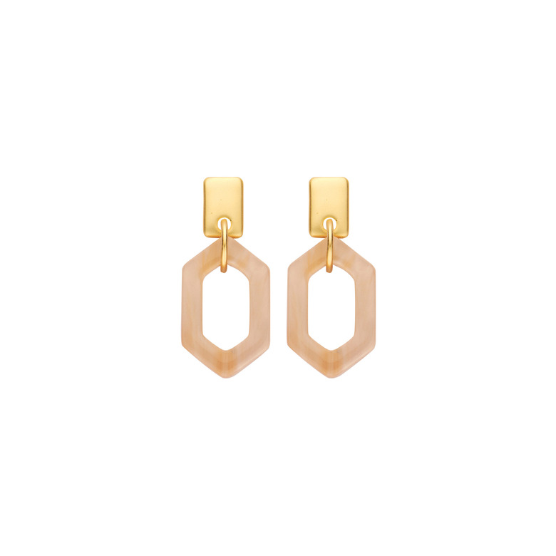 Les Cordes boucles d'oreilles rose 1