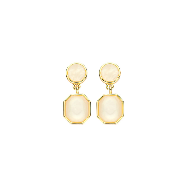 Les Cordes boucles d'oreilles ecru 1