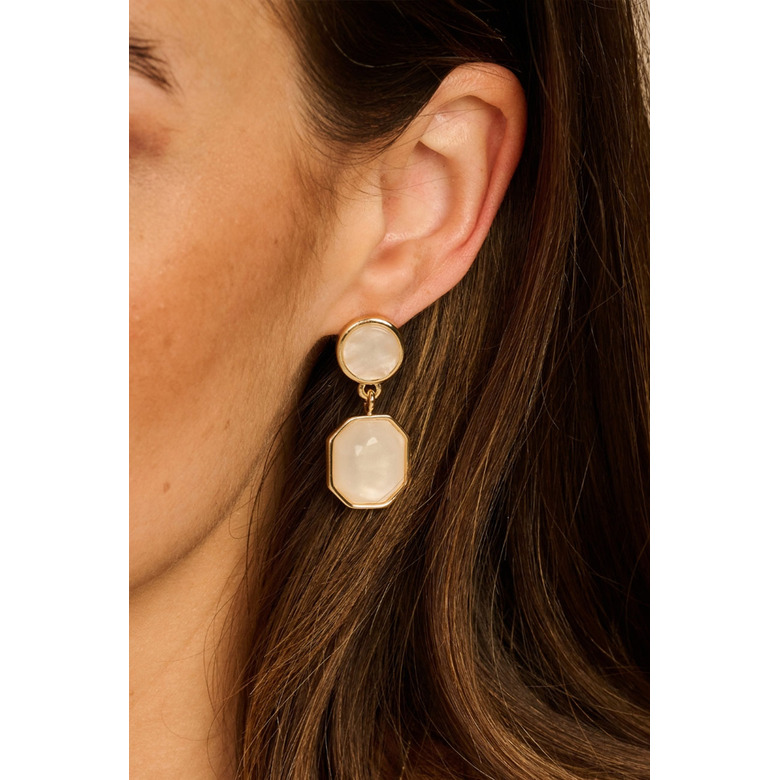 Les Cordes boucles d'oreilles ecru 2