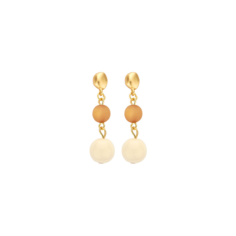 Les Cordes boucles d'oreilles ecru 1