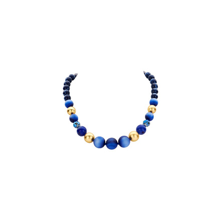 Les Cordes collier bleu