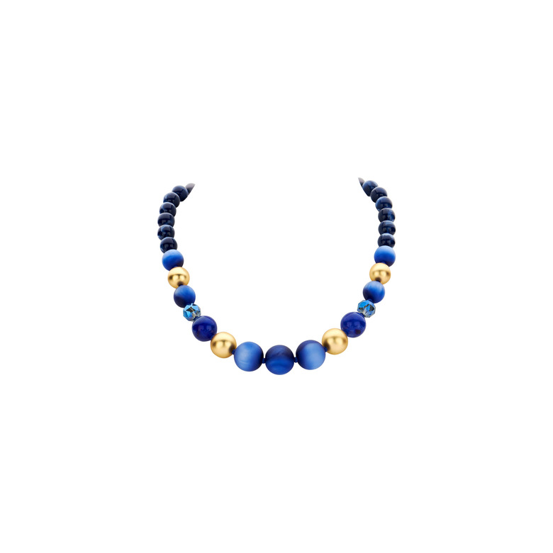 Les Cordes collier bleu 1
