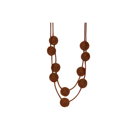 Les Cordes necklace brown