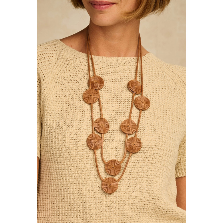 Les Cordes collier brun 2