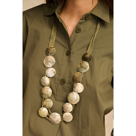 Les Cordes halskette grÜn