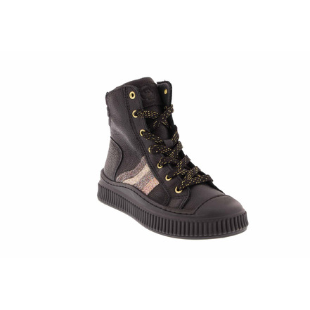 Little David high shoes black