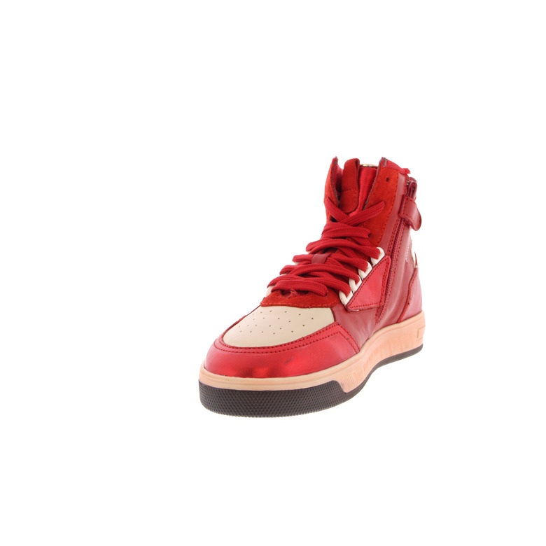 Hip high shoes red 3
