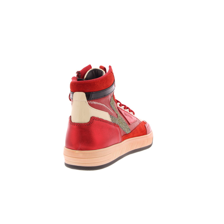Hip high shoes red 4