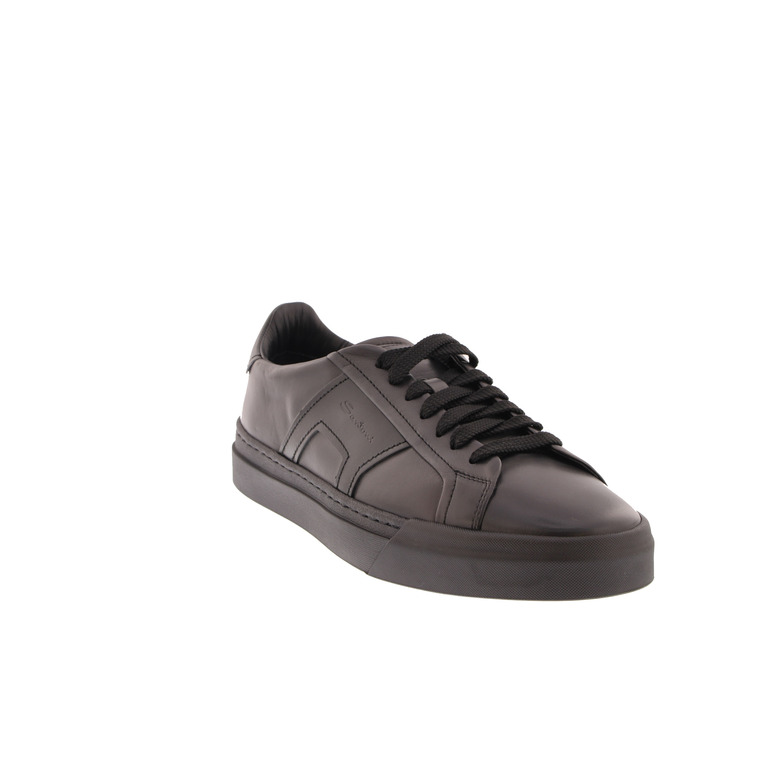 Santoni lace shoes black 2