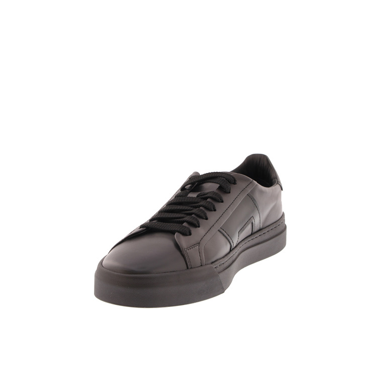 Santoni lace shoes black 3