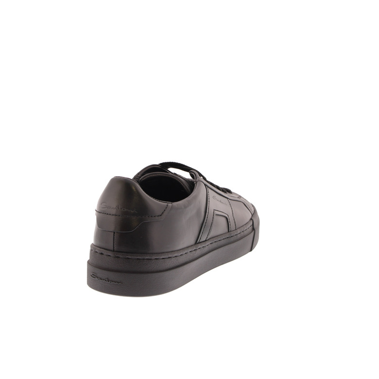 Santoni lace shoes black 4