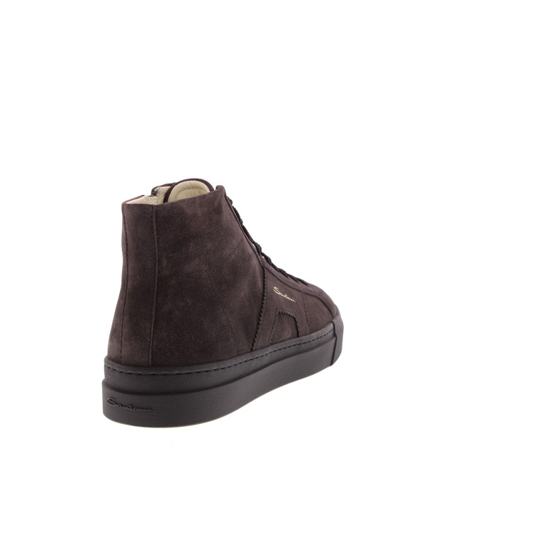 Santoni chaussures hautes gris 4