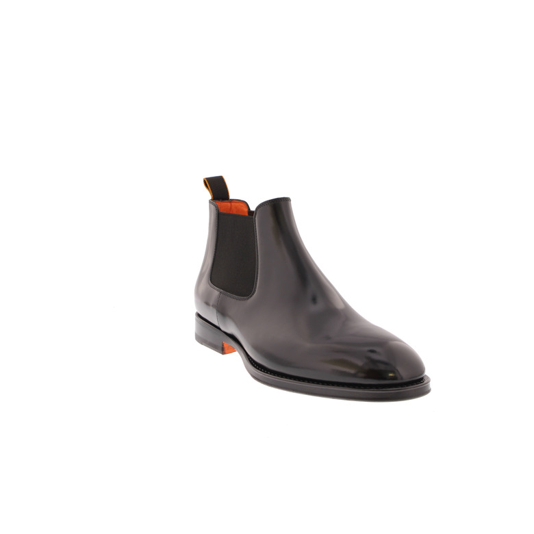 Santoni chaussures hautes noir 2