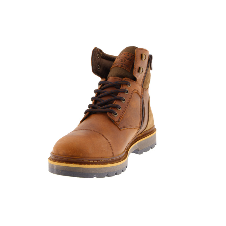 Bullboxer hoge schoenen cognac 3