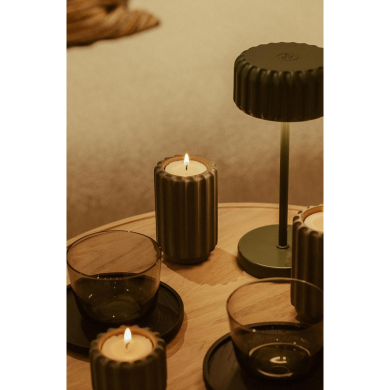 Atelier Pierre theelichtje / kandelaar roze 2