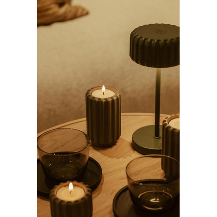 Atelier Pierre theelichtje / kandelaar bordeaux