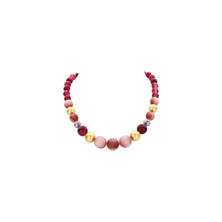 Les Cordes halskette lila