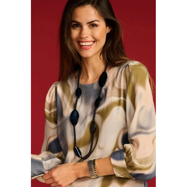 Les Cordes halskette blau 2